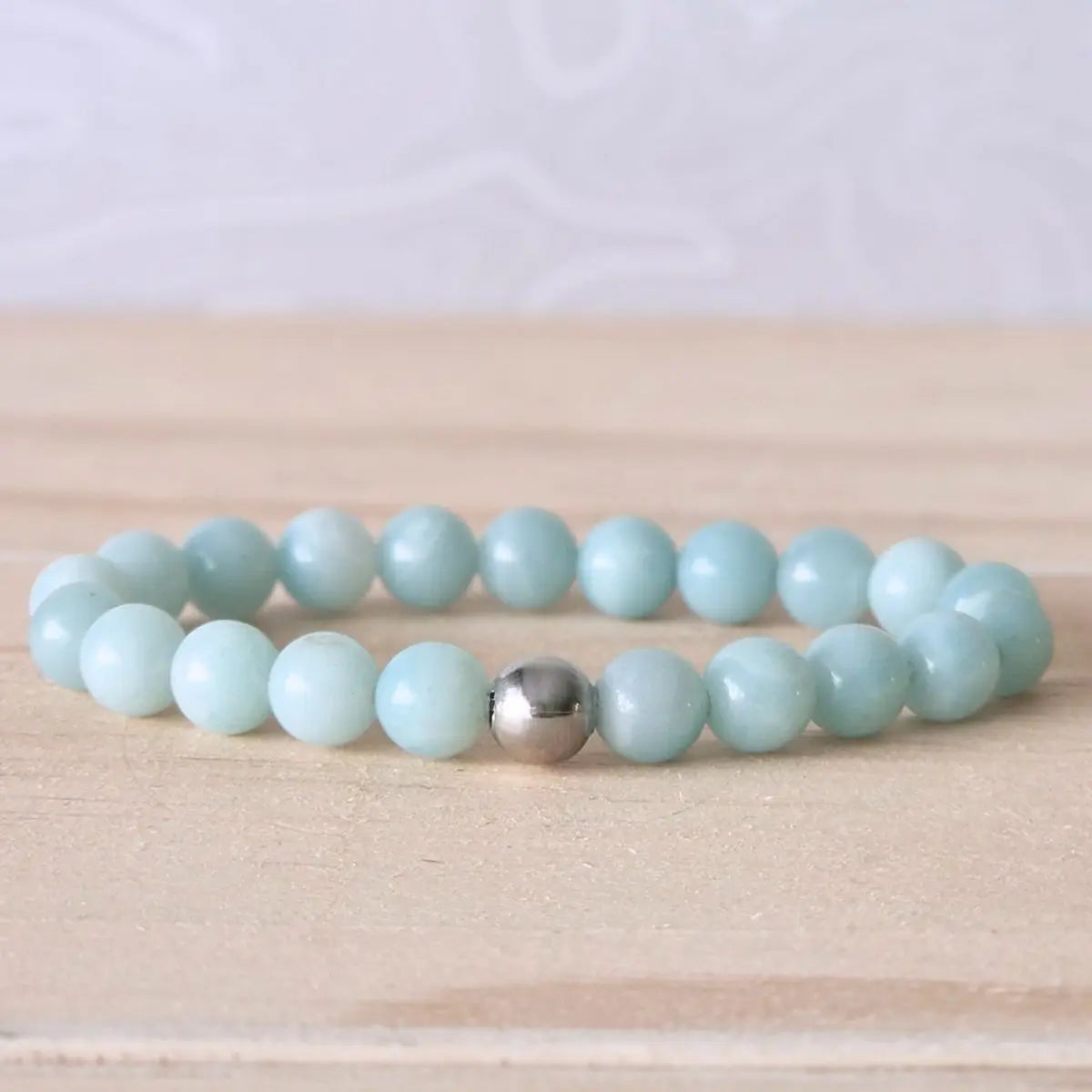 Bracelet amazonite Brésil - MyRielle Lithothérapie