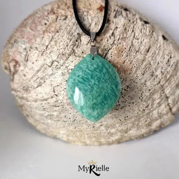 Pendentif Amazonite qualité A - MyRielle Lithothérapie