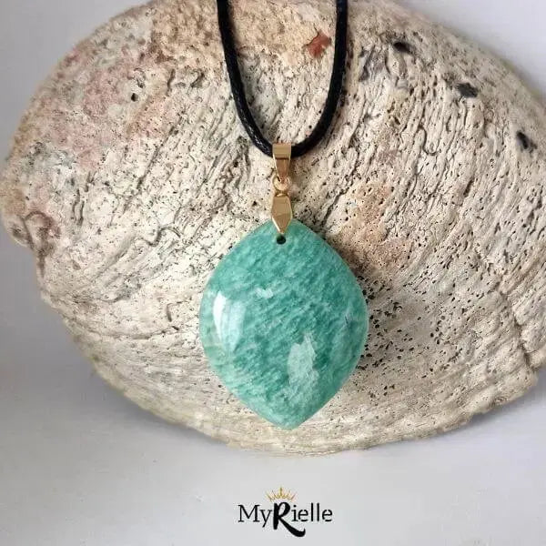 Pendentif Amazonite qualité A - MyRielle Lithothérapie