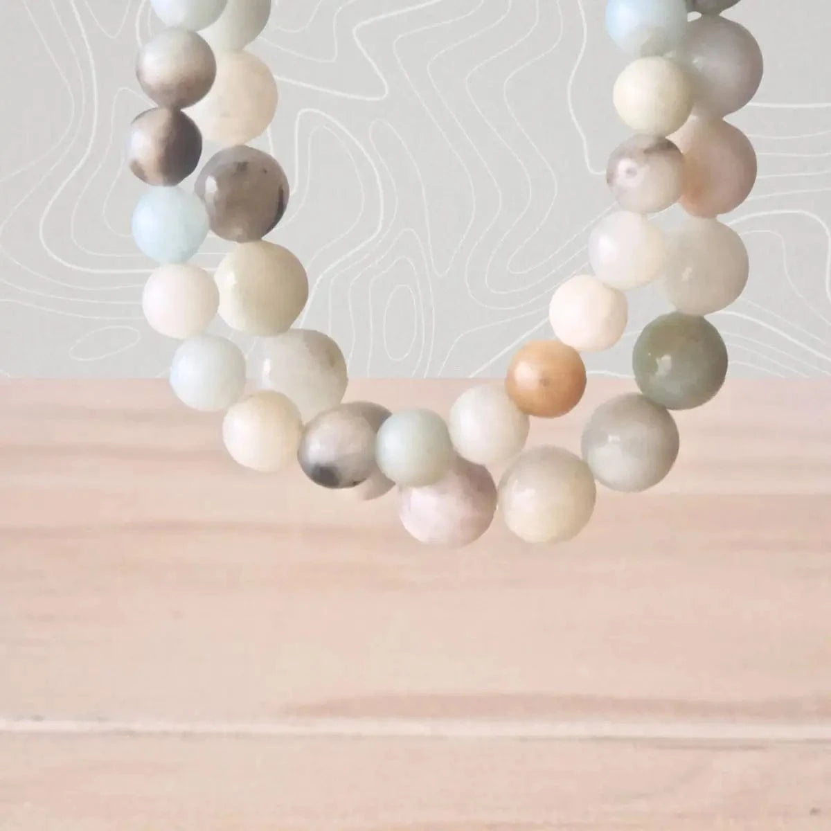 Bracelet amazonite multicouleur 6 et 8mm