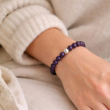 Bracelet Améthyste – Paix intérieure & lumière retrouvée