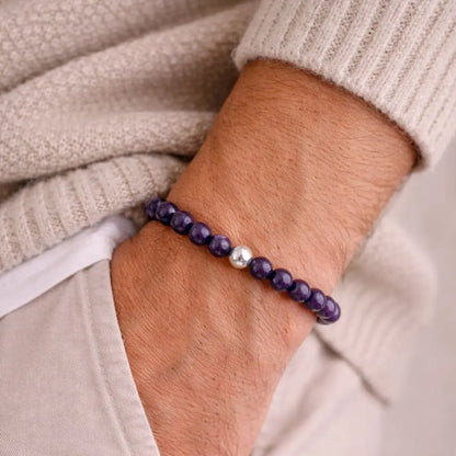 Bracelet Améthyste Uruguay – Ouverture Spirituelle & Harmonie