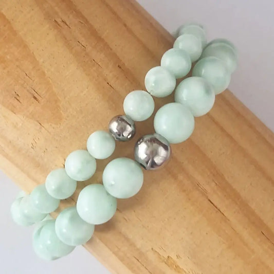 Bracelet Angelite verte - MyRielle Lithothérapie