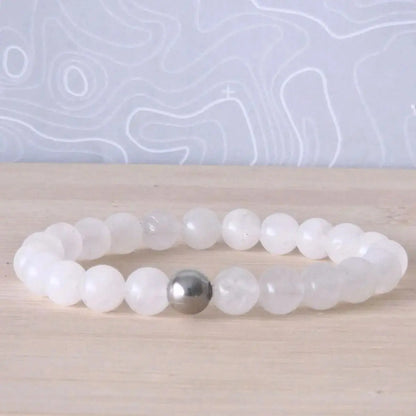 Bracelet Jade Blanc 