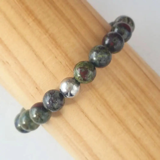 Bracelet Jaspe Sang de Dragon – Libération du Passé & Nouveau Départ