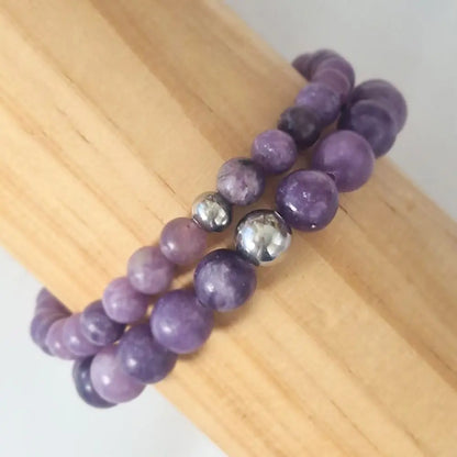 Bracelet Lépidolite - MyRielle Lithothérapie