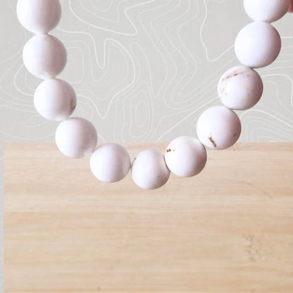 bracelet magnesite perles naturelles 8mm zoom