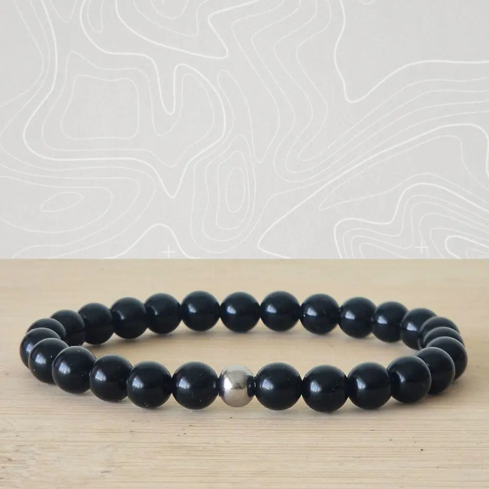 Bracelet Obsidienne Noire – Ancrage & Protection Énergétique
