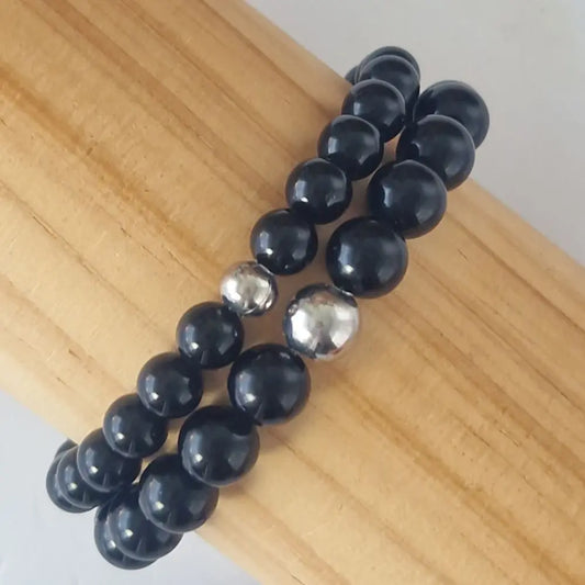 Bracelet Obsidienne Noire – Ancrage & Protection Énergétique