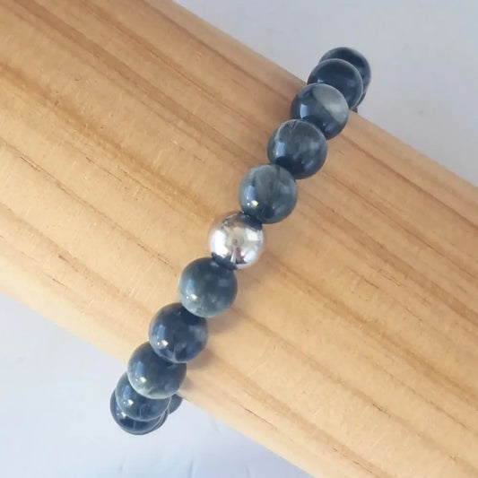 Bracelet en oeil d 'aigle perles 6 ou 8 mm 