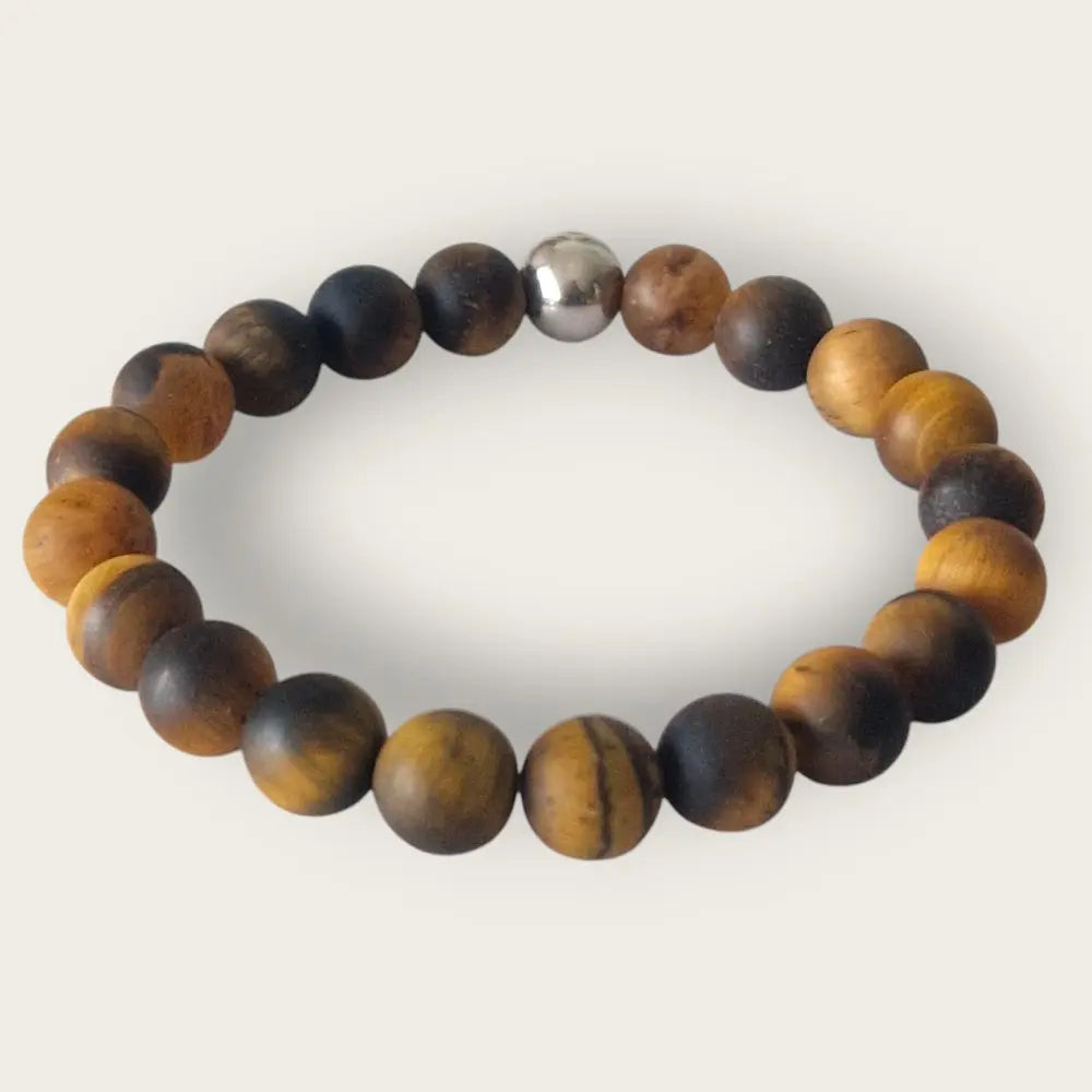 Bracelet bouddha protection et équilibre avec perles en oeil de tigre
