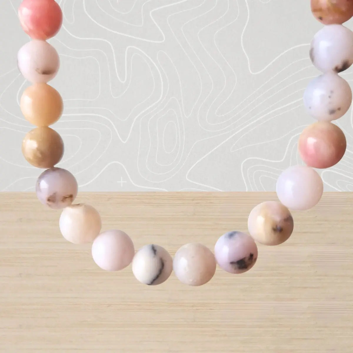 bracelet opale rose andes 6mm biai