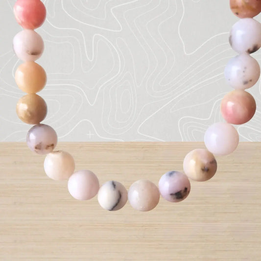 bracelet opale rose andes 6mm biai