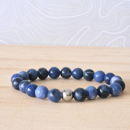 Bracelet Sodalite pierre naturelle 8mm - MyRielle Lithothérapie