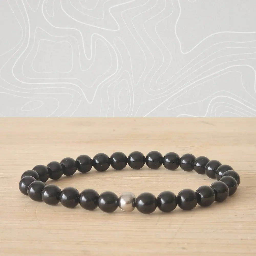 bracelet tourmaline noire 6mm myrielle lithothérapie