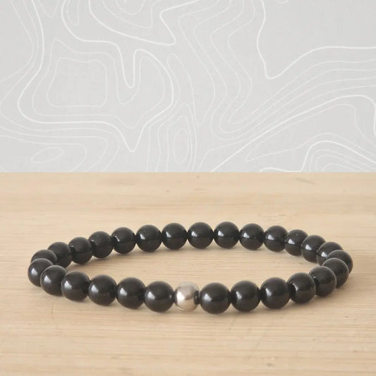 bracelet tourmaline noire 6mm myrielle lithothérapie