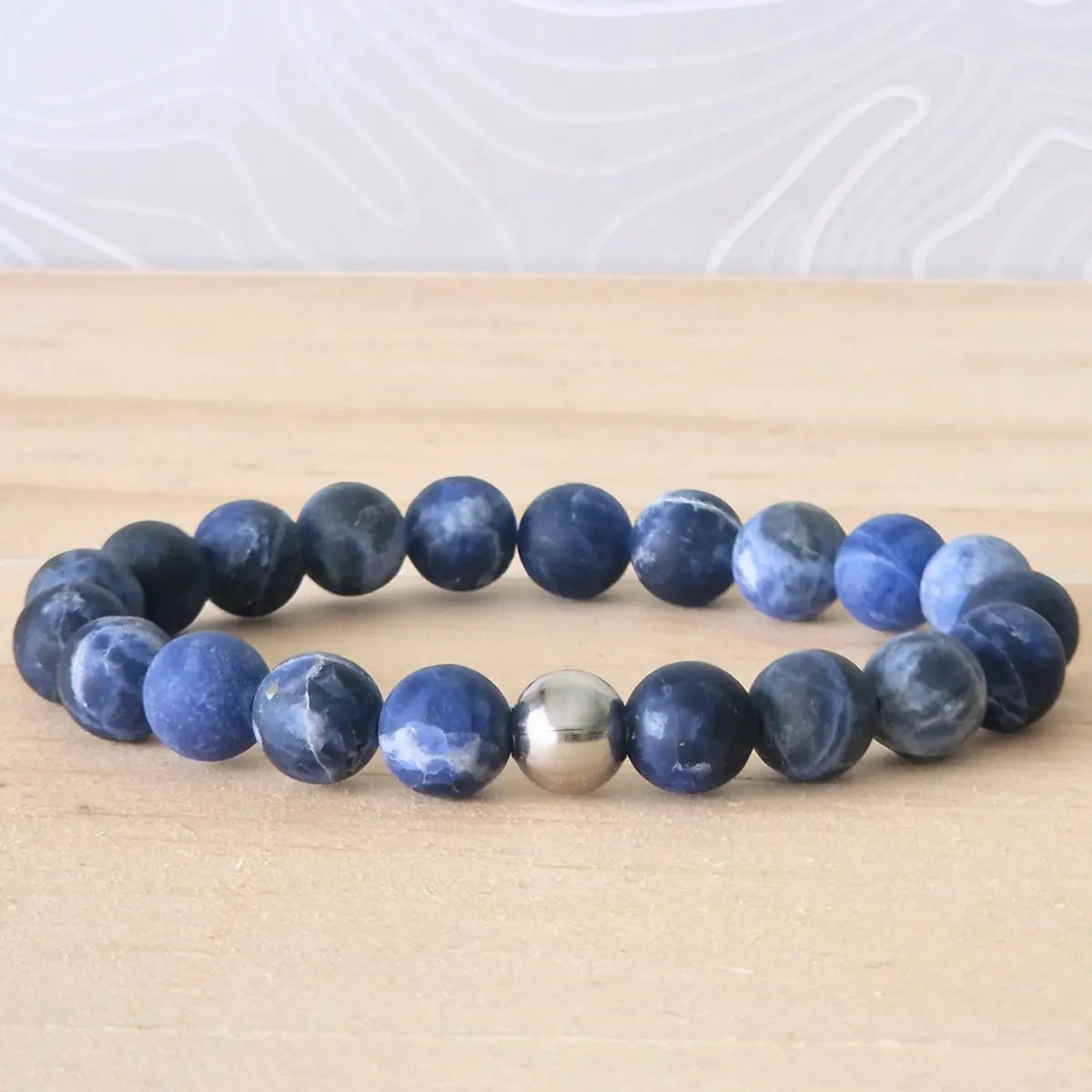 Bracelet Sodalite 8 mm mat - MyRielle Lithothérapie