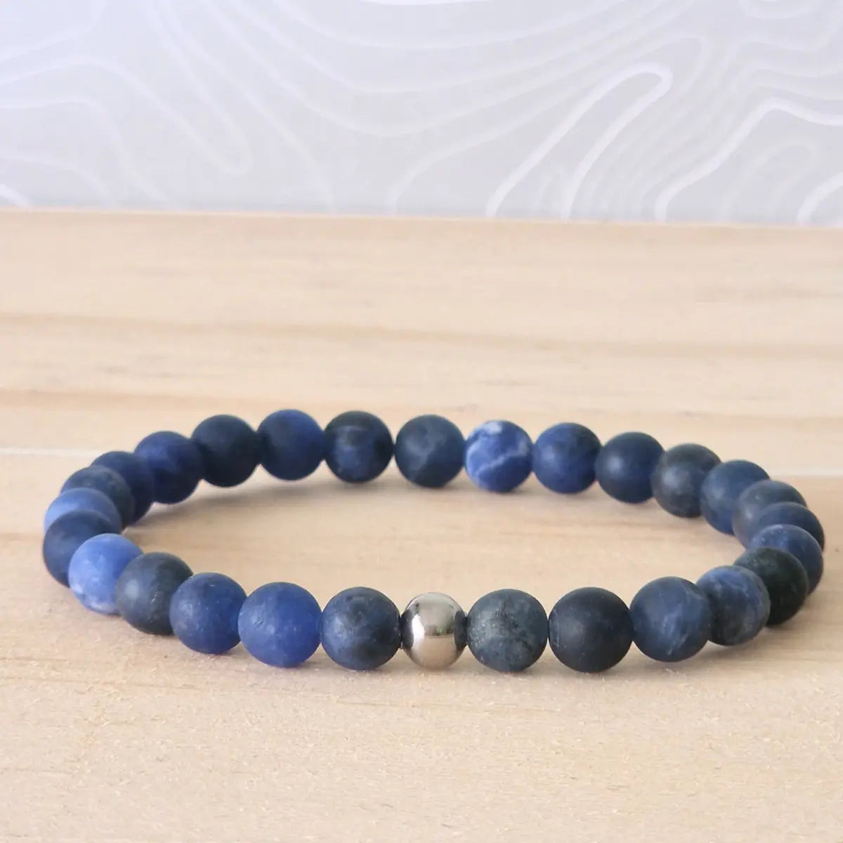 Bracelet Sodalite 6 mm mat- MyRielle Lithothérapie