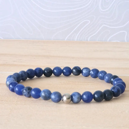 Bracelet Sodalite  pierre naturelle 6mm  - MyRielle Lithothérapie