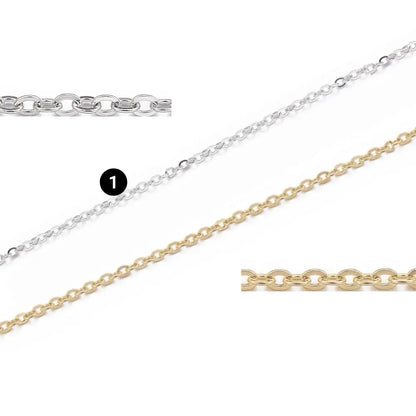 Chaine maille forçat en acier inoxydable  304 couleur argenté  femme