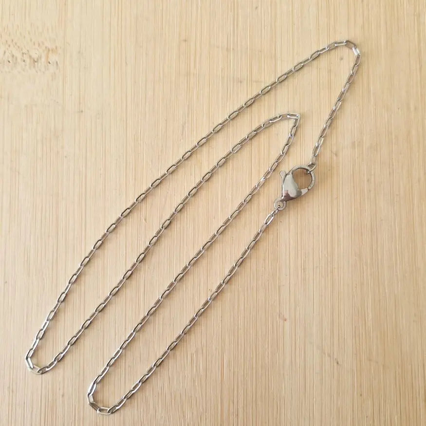 Chaine pour homme sur mesure en acier inoxydable et maille forcat