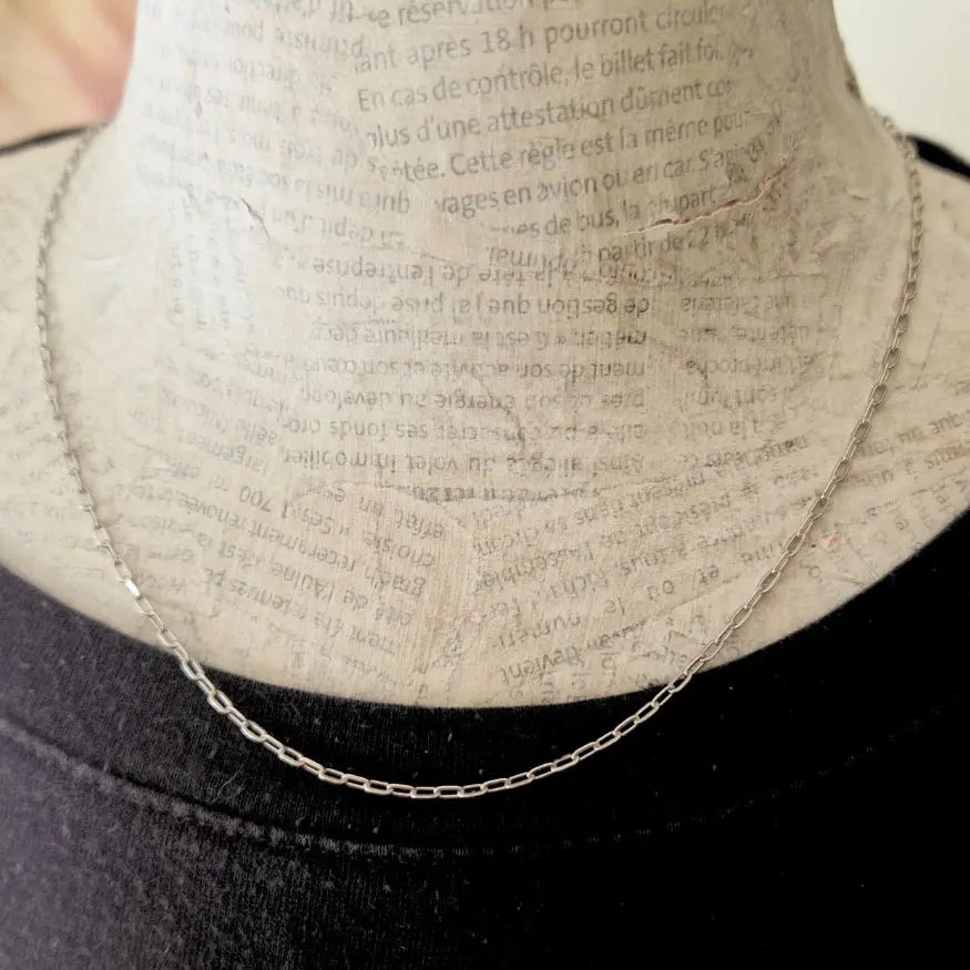 Chaine homme maille forcat acier inoxydable 304 sur mesure