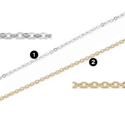 Chaine  femme maille  fine forçat en acier inoxydable  304 couleur argenté ou doré