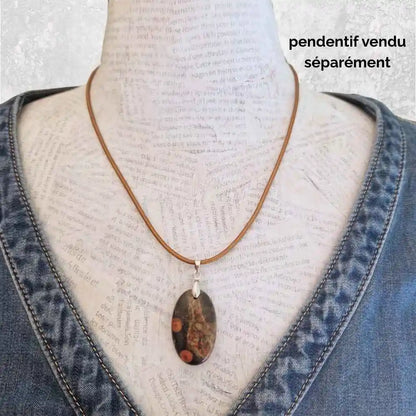 Cordon cuir rond 2 mm couleur bronze