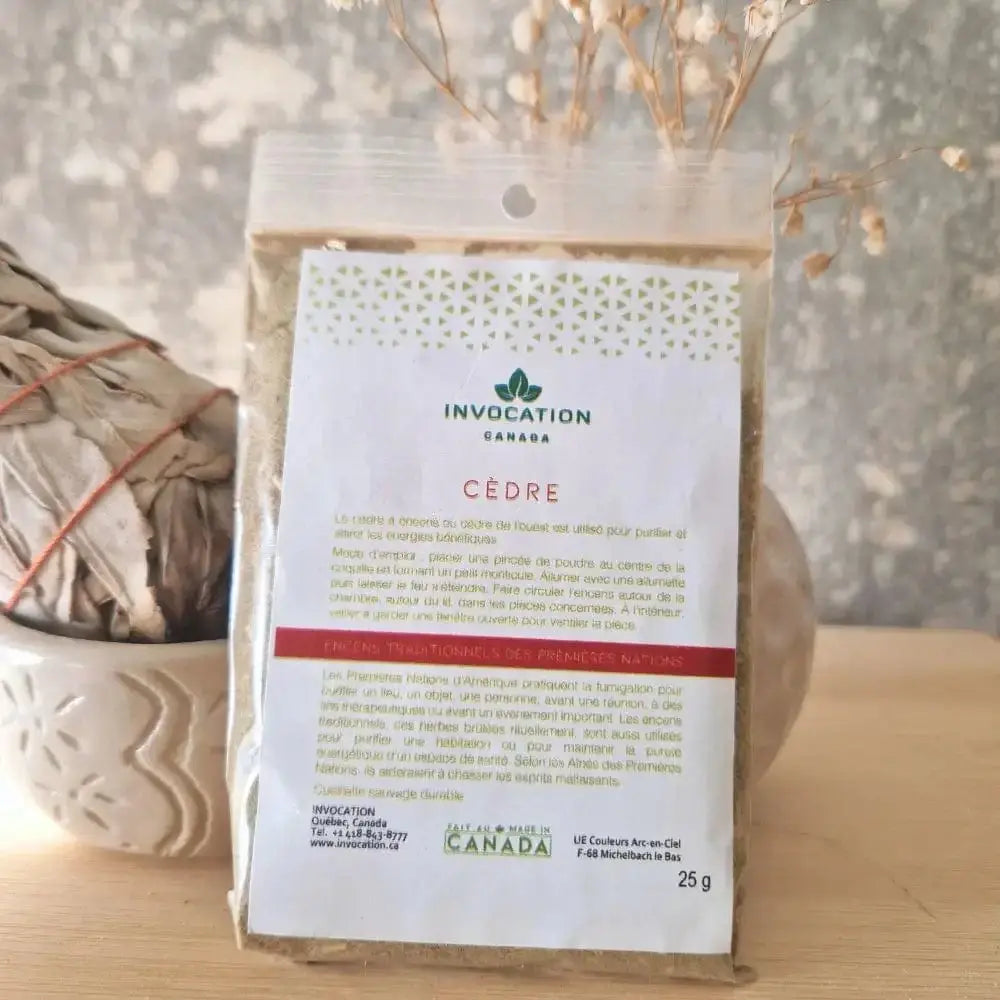 Poudre encens cèdre canadien - Invocation