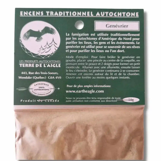 Poudre encens genevrier canadien - Terre de l'aigle 50g