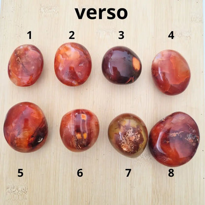 Galet Cornaline - Énergie Vitale