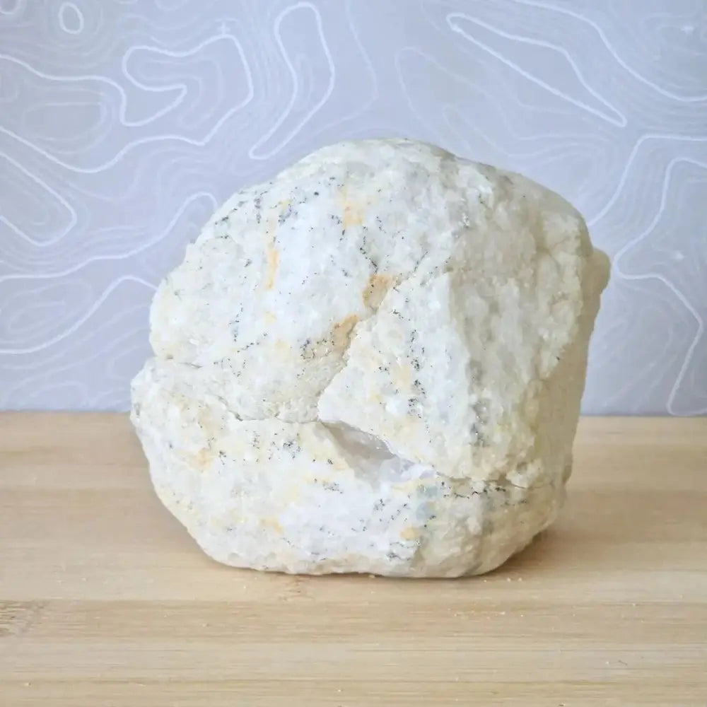 Géode cristal de roche fermée