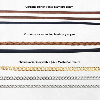 choix des cordonset chaines en vente