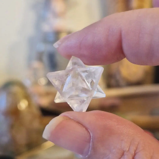 Merkaba Cristal de Roche – Élévation Spirituelle & Clarté Intérieure
