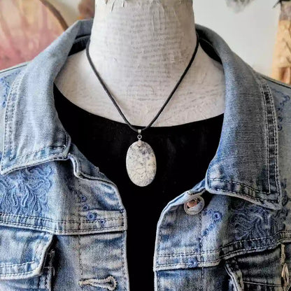 Pendentif Agate Dendrite - Paix Intérieure, Confiance & Ancrage