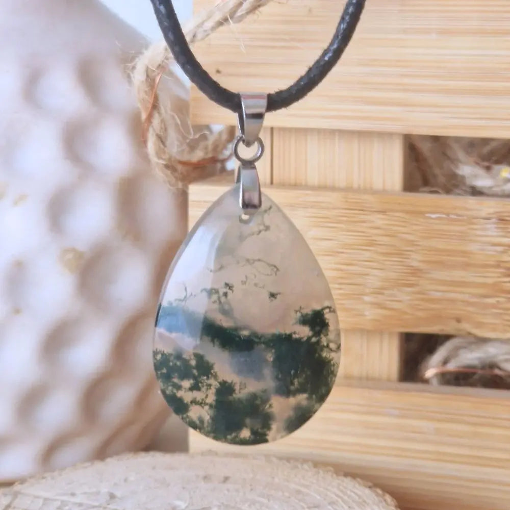 pendentif agate mousse