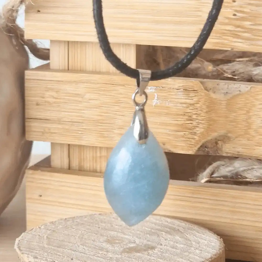 Pendentif Cabochon Aigue Marine   
