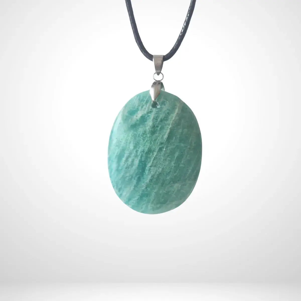 Pendentif Amazonite ovale - qualité AA+ 