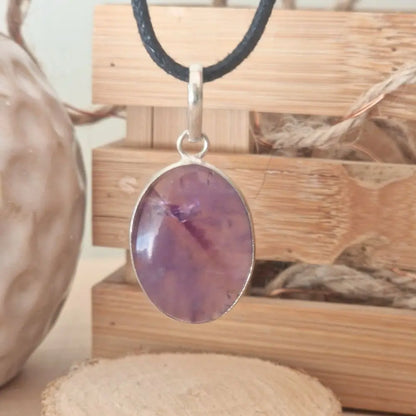 pendentif amethyste argent cerclé