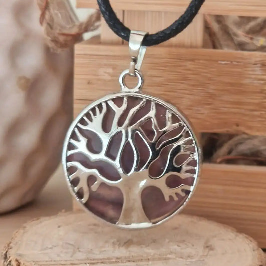 pendentif arbre de vie améthyste