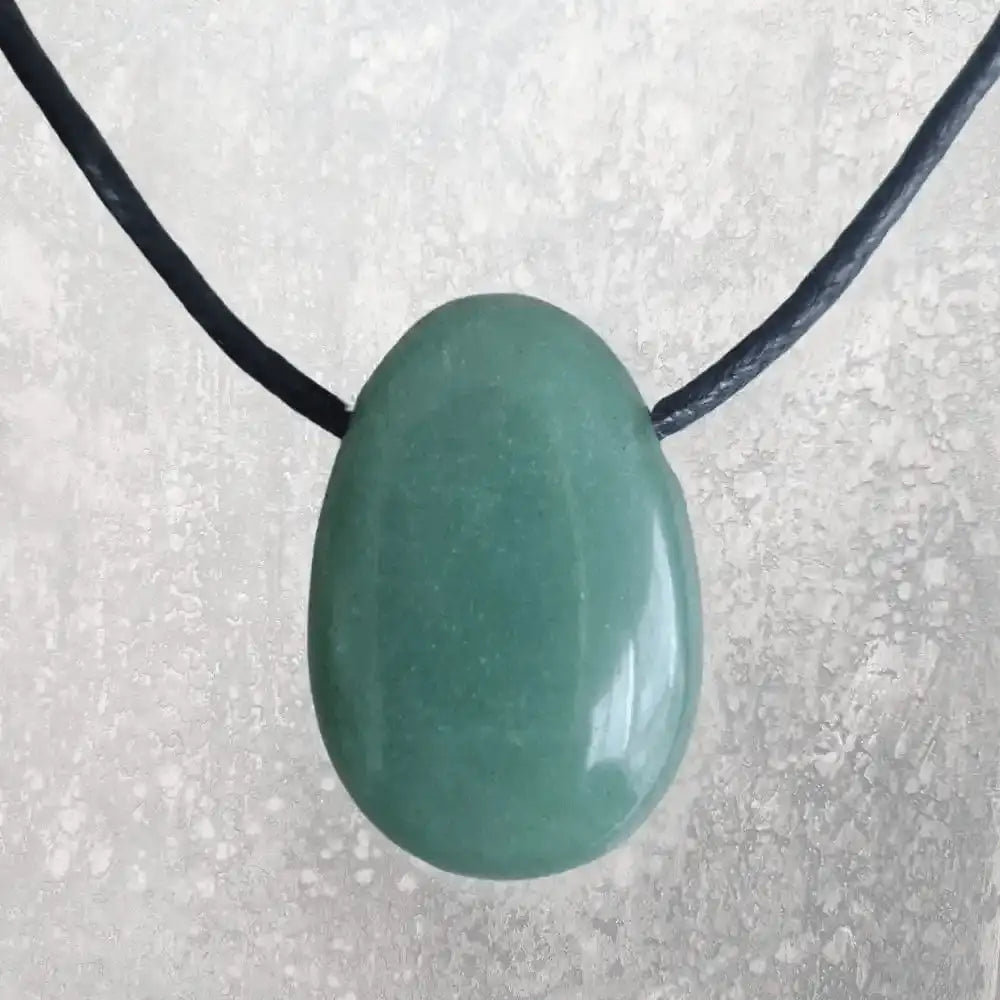 Pendentif Aventurine Verte - pierre percée   
