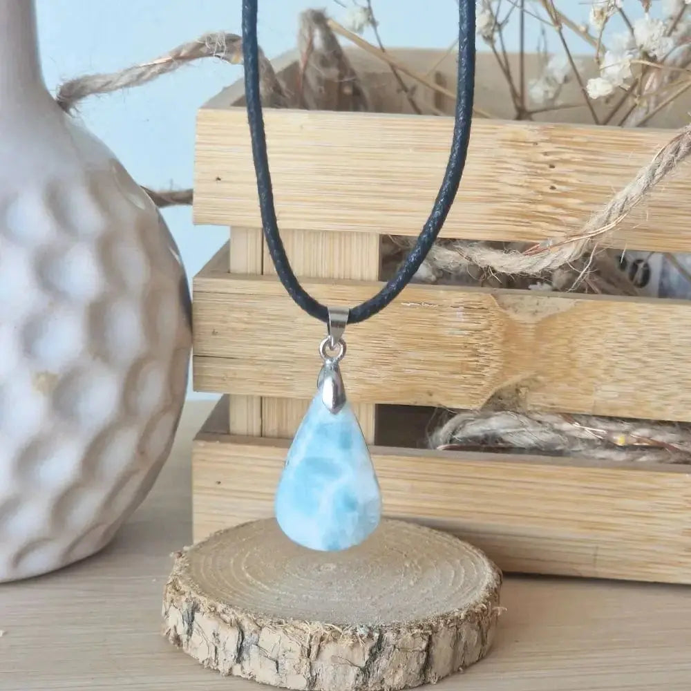 pendentif cabochon larimar