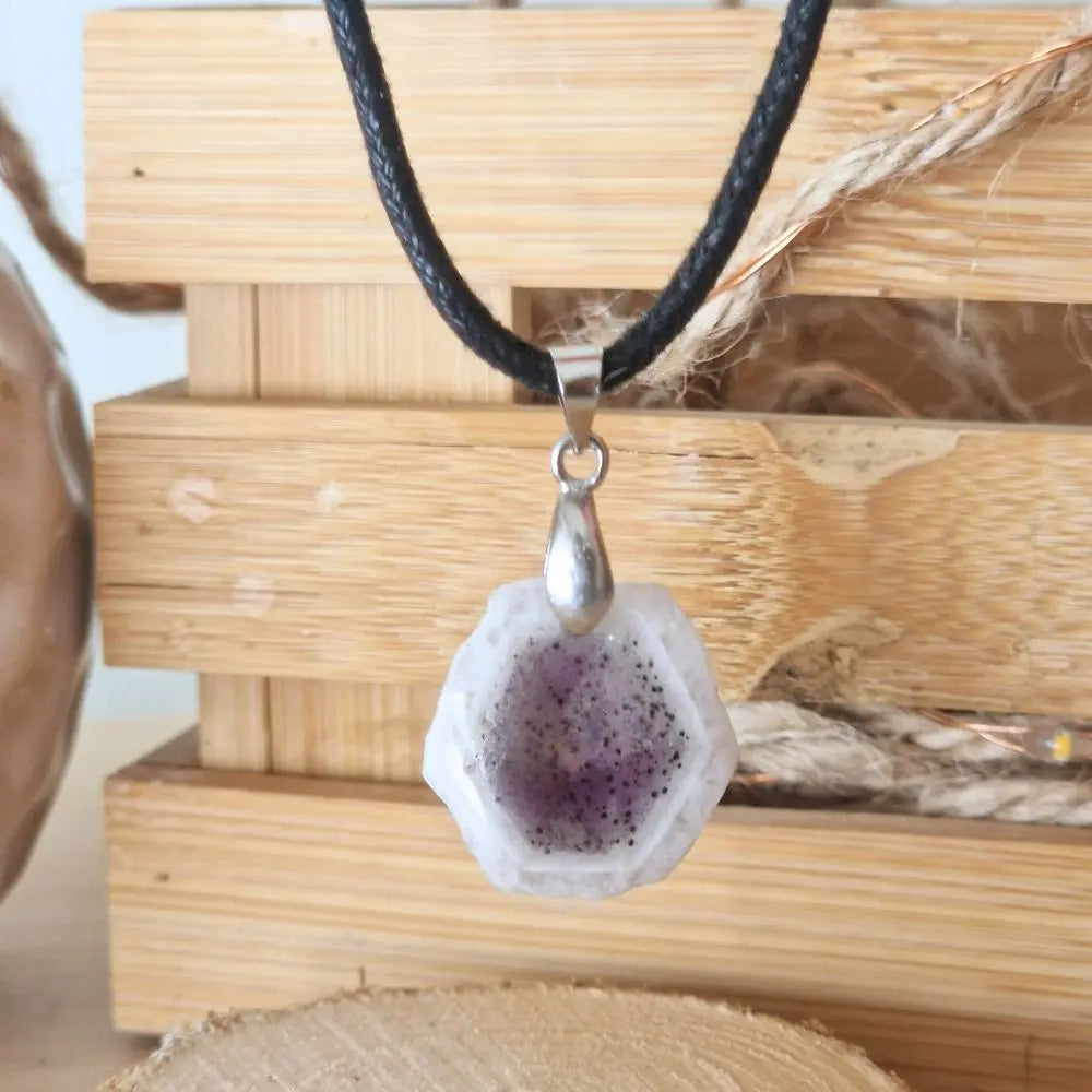 pendentif cacoxenite en tranche