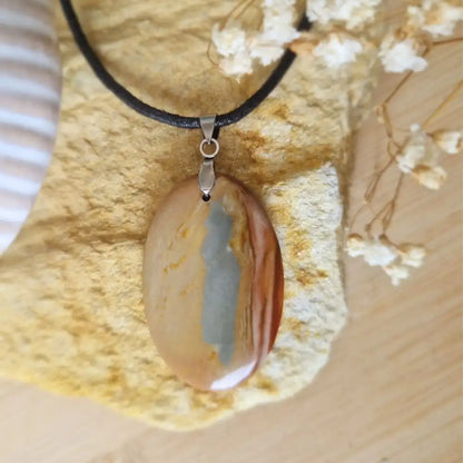 pendentif jaspe polychrome n°4 zoom