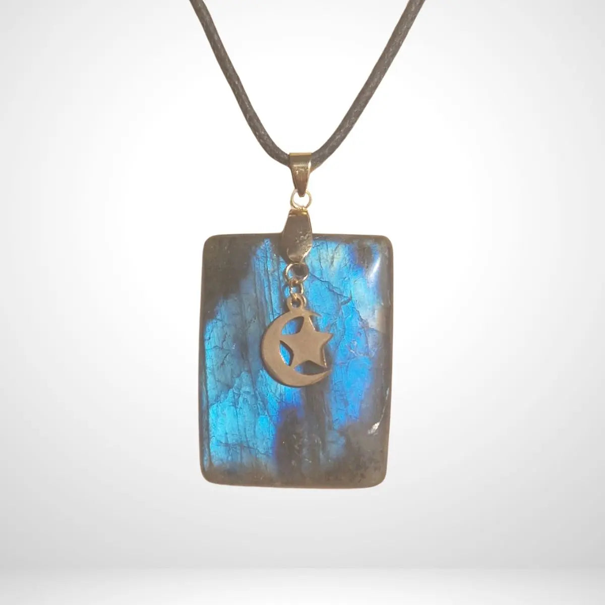 Pendentif Labradorite bleue - Charms Etoile 