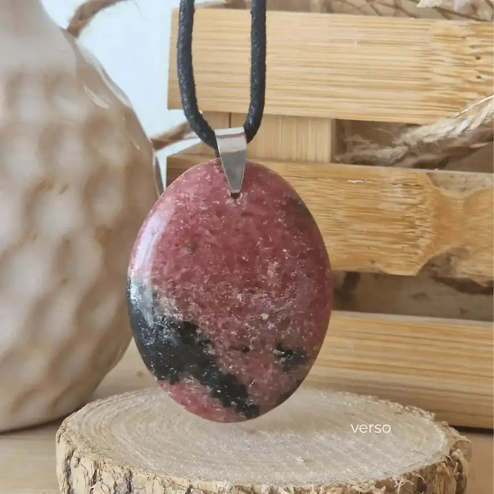 Pendentif Rhodonite rectangle   