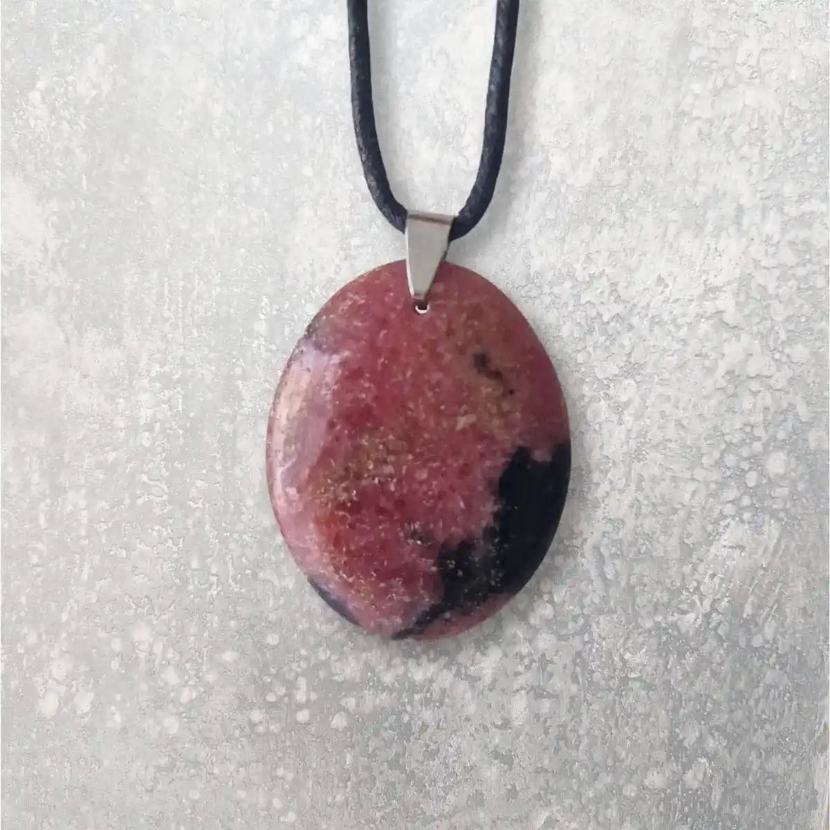 Pendentif Rhodonite rectangle   