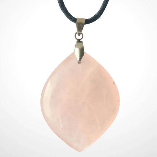 Pendentif Quartz Rose - Forme libre 