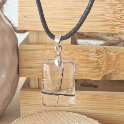 pendentif quartz tourmaline 2 qualité AA