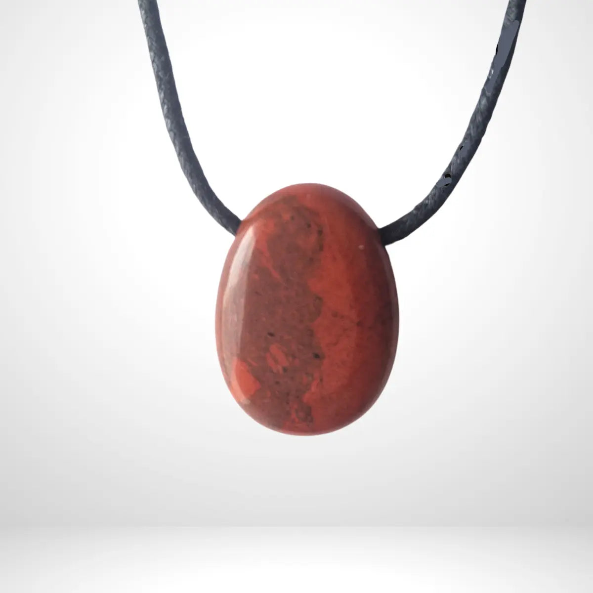 pendentif jaspe rouge - pierre percee